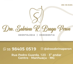 DRA SABRINA R. BRAGA PERON - ENDODONTISTA