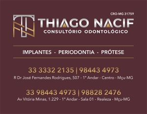 DR.THIAGO RIBEIRO NACIF – PERIODONTISTA