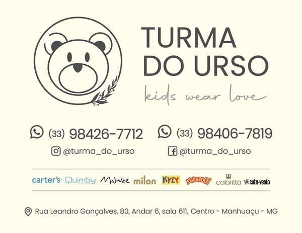 TURMA DO URSO - ROUPAS INFANTIL