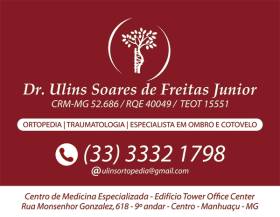 Médico Ortopedia - Traumatologia - Especialista em Ombro e Cotovelo - Dr. Ulins Soares de Freitas Junior