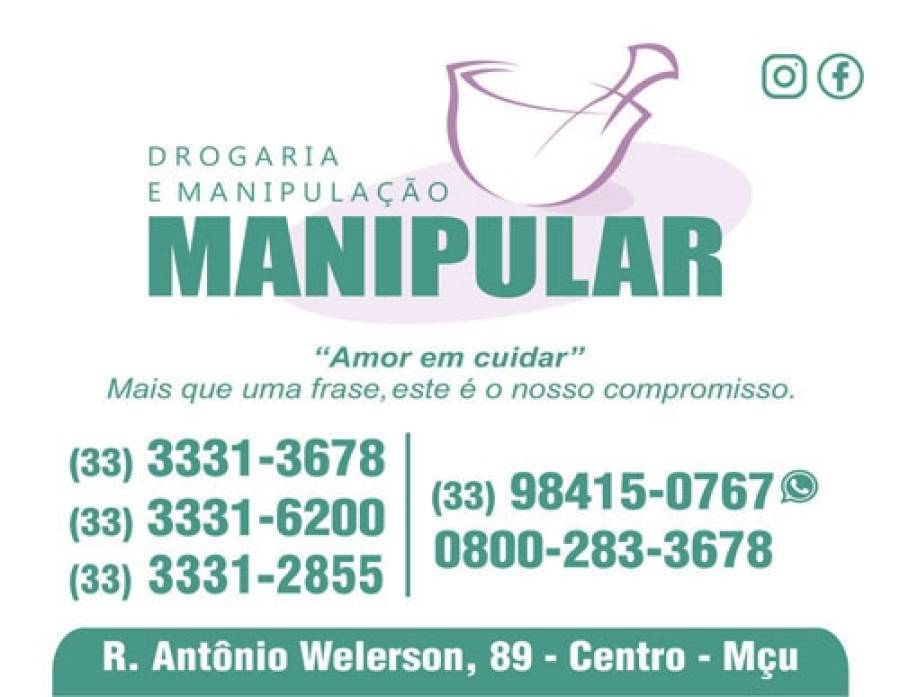 MANIPULAR DROGARIA E MANIPULAÇÃO