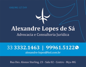 ADVOGADO- ALEXANDRE LOPES DE SÁ