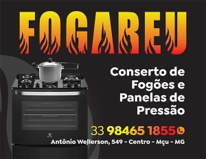 FOGARÉU – CONSERTOS DE FOGÕES E PANELAS DE PRESSÃO