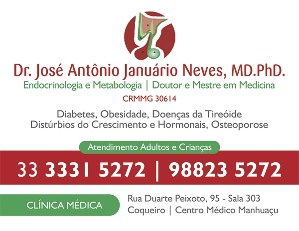 DR. JOSÉ ANTÔNIO JANUÁRIO NEVES - ENDOCRINOLOGIA, METABOLOGIA E CLÍNICA MÉDICA