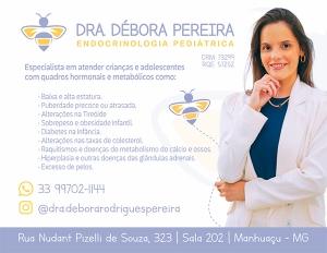 DRA DÉBORA PEREIRA - ENDOCRINOLOGIA PEDIÁTRICA