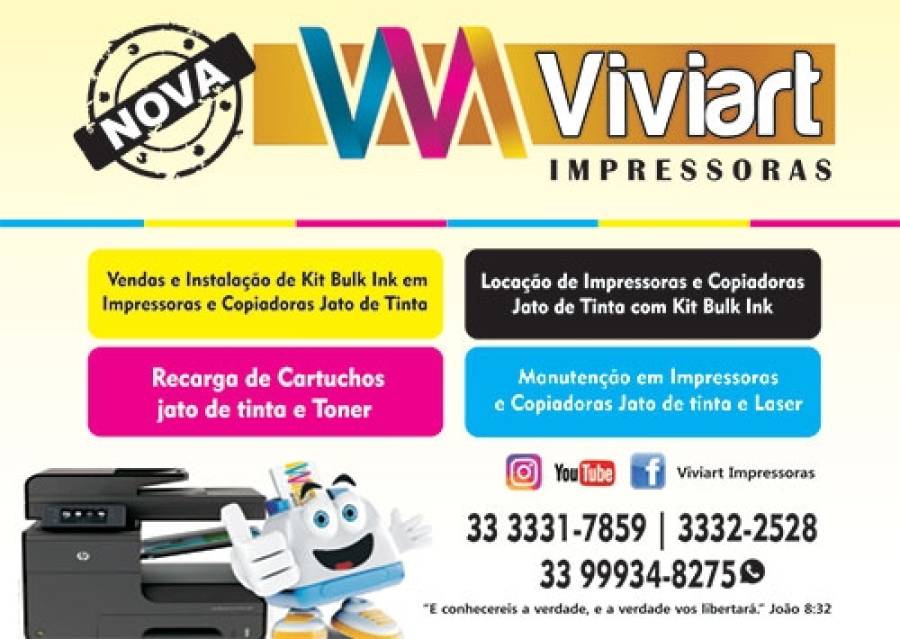 NOVA VIVIART IMPRESSORAS / RECARGA DE CARTUCHOS E PAPELARIA